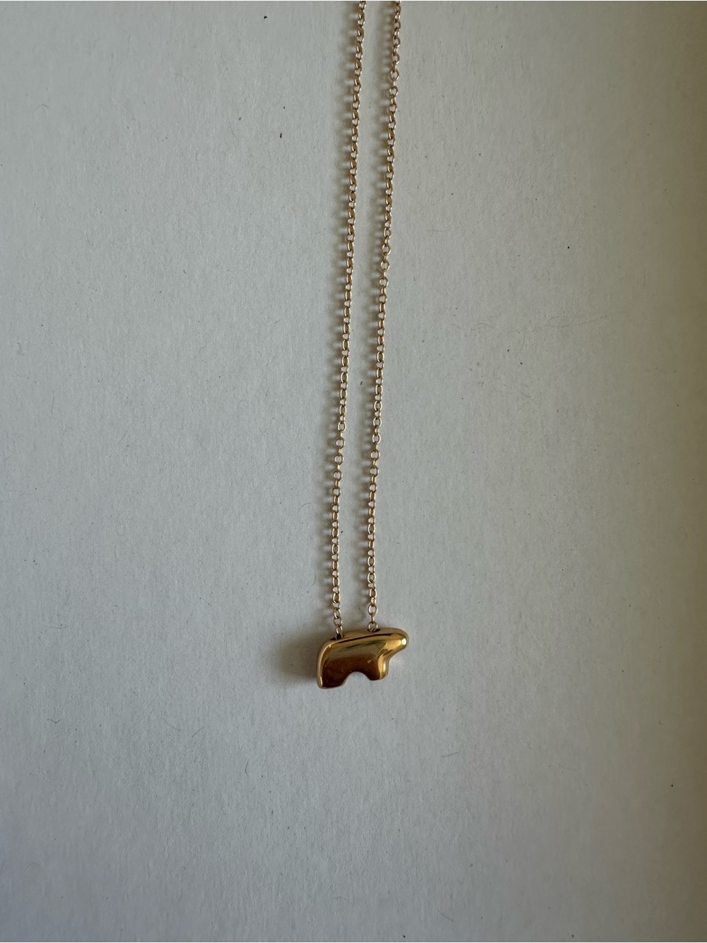 Gold Bear Pendant Necklace - Women Jewelry